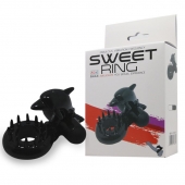 Чёрное эрекционное виброкольцо Sweet Ring с дельфинчиком - Baile - в Грозном купить с доставкой