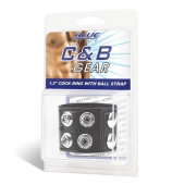 Ремень на член и мошонку 1.5  Cock Ring With Ball Strap - BlueLine - купить с доставкой в Грозном