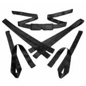 Бондажный набор из сатиновых лент Bordeaux 5 Piece Satin Bondage Set - XR Brands - купить с доставкой в Грозном