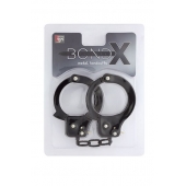 Чёрные наручники из листового металла BONDX METAL CUFFS BLACK - Dream Toys - купить с доставкой в Грозном