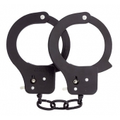 Чёрные наручники из листового металла BONDX METAL CUFFS BLACK - Dream Toys - купить с доставкой в Грозном