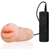 Мастурбатор-ротик с вибрацией REALSTUFF VIBRATING MASTURBATOR MOUTH - Dream Toys - в Грозном купить с доставкой