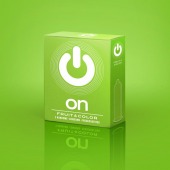 Цветные ароматизированные презервативы ON) Fruit   Color - 3 шт. - ON) - купить с доставкой в Грозном