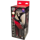 Пояс харнесс премиум класса WOMAN SIMPLEX(S) с 3 черными насадками - LOVETOY (А-Полимер) - купить с доставкой в Грозном