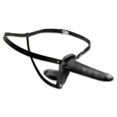 Женский страпон с вагинальной пробкой Double Penetrix Strap-on - 15 см. - Pipedream - купить с доставкой в Грозном