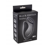 Чёрное эрекционное кольцо с анальной пробкой Button Anal Plug - Lola Games - в Грозном купить с доставкой