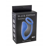 Синее эрекционное кольцо с анальной пробкой Button Anal Plug - Lola Games - в Грозном купить с доставкой