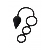 Тройное эрекционное кольцо с анальным хвостом Drop M-size - Erotist Adult Toys - в Грозном купить с доставкой