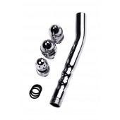 Металлический анальный душ с тремя насадками - ToyFa - купить с доставкой в Грозном