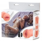 Двусторонний мастурбатор с вибропулей Satisfaction Lucky charm - Lola Games - в Грозном купить с доставкой