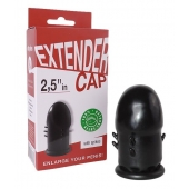 Чёрный латексный удлинитель пениса 2.5 in с шипиками - Sitabella - в Грозном купить с доставкой