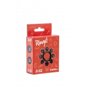 Чёрное эрекционное кольцо Rings Bubbles - Lola Games - в Грозном купить с доставкой