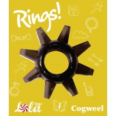Чёрное эрекционное кольцо Rings Cogweel - Lola Games - в Грозном купить с доставкой