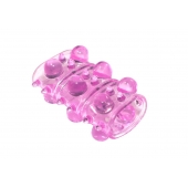 Розовая насадка на пенис Rings Armour - Lola Games - в Грозном купить с доставкой