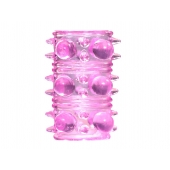 Розовая насадка на пенис Rings Armour - Lola Games - в Грозном купить с доставкой