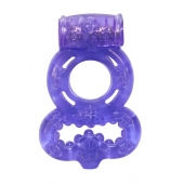 Фиолетовое эрекционное кольцо Rings Treadle с подхватом - Lola Games - в Грозном купить с доставкой