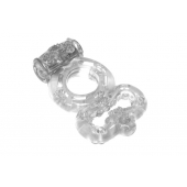 Прозрачное эрекционное кольцо Rings Treadle с подхватом - Lola Games - в Грозном купить с доставкой
