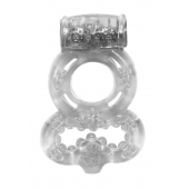 Прозрачное эрекционное кольцо Rings Treadle с подхватом - Lola Games - в Грозном купить с доставкой