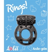 Черное эрекционное кольцо с вибрацией Rings Axle-pin - Lola Games - в Грозном купить с доставкой