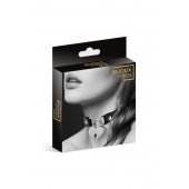 Черный чокер с замком в форме сердца - Bijoux Pour Toi - купить с доставкой в Грозном
