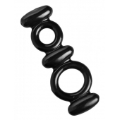 Двойное эрекционное кольцо Dual Stretch To Fit Cock and Ball Ring - XR Brands - в Грозном купить с доставкой
