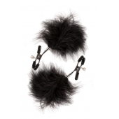 Зажимы для сосков с пухом FEATHERED NIPPLE CLAMPS - Blush Novelties - купить с доставкой в Грозном