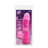 Розовый водонепроницаемый вибратор JELLY JOY ELASTIC ENIGMA MULTISPEED VIBE - 15 см. - Dream Toys