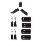 Комплект наручников и поножей LUXURIOUS BED RESTRAINT CUFF SET - Blush Novelties - купить с доставкой в Грозном