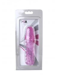 Розовая насадка с нежными шипами - 13,5 см. - Toyfa Basic - в Грозном купить с доставкой