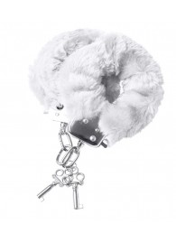 Наручники с белой меховой опушкой - ToyFa - купить с доставкой в Грозном