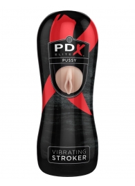 Мастурбатор-вагина Vibrating Pussy Stroker с вибрацией - Pipedream - в Грозном купить с доставкой