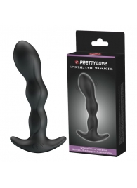 Черный анальный стимулятор простаты с вибрацией Special Anal Massager - 14,5 см. - Baile - в Грозном купить с доставкой