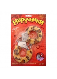 Металлические наручники с леопардовой плюшевой отделкой - Сима-Ленд - купить с доставкой в Грозном