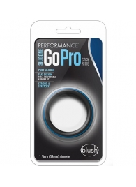 Черно-синее эрекционное кольцо Silicone Go Pro Cock Ring - Blush Novelties - в Грозном купить с доставкой