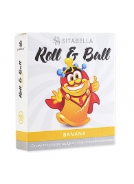 Стимулирующий презерватив-насадка Roll   Ball Banana - Sitabella - купить с доставкой в Грозном