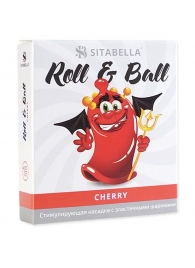 Стимулирующий презерватив-насадка Roll   Ball Cherry - Sitabella - купить с доставкой в Грозном