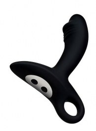 Черный силиконовый анальный вибромассажер Erokey - Erokay - в Грозном купить с доставкой