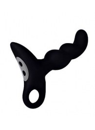 Черный силиконовый анальный вибромассажер-ёлочка Erokey - Erokay - в Грозном купить с доставкой