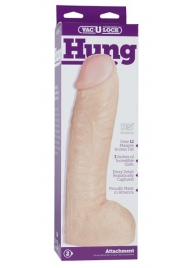 Огромная насадка-реалистик Vac-U-Lock Realistic Hung - 31,7 см. - Doc Johnson - купить с доставкой в Грозном