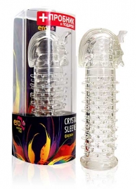 Закрытая прозрачная насадка на пенис Crystal Sleeve Faraon - 13,5 см. - Erowoman-Eroman - в Грозном купить с доставкой