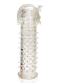 Закрытая прозрачная насадка на пенис Crystal Sleeve Faraon - 13,5 см. - Erowoman-Eroman - в Грозном купить с доставкой