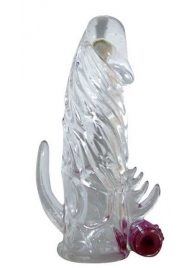 Закрытая прозрачная вибронасадка на пенис Crystal Sleeve Vibe - Erowoman-Eroman - в Грозном купить с доставкой