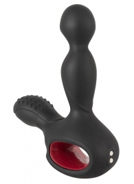 Черный вибромассажер простаты с нагревом и ротацией Prostate Plug - 14,5 см. - Orion - в Грозном купить с доставкой