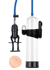 Прозрачная вакуумная вибропомпа Sex Expert с насадкой-вагиной - Sex Expert - в Грозном купить с доставкой