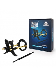 Черно-золотистый экстендер для пениса Sex Expert - Sex Expert - в Грозном купить с доставкой