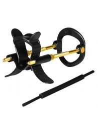 Черно-золотистый экстендер для пениса Sex Expert - Sex Expert - в Грозном купить с доставкой