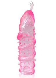 Закрытая рельефная насадка Crystal sleeve snakes в виде змеи с усиками - 14 см. - Erowoman-Eroman - в Грозном купить с доставкой