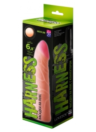 Фаллическая насадка на трусики харнесс - 17,5 см. - LOVETOY (А-Полимер) - купить с доставкой в Грозном