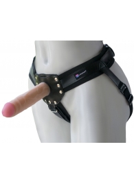 Черный пояс-трусики с двумя насадками  Экзотик-Linda  - 15,5 и 10,5 см. - LOVETOY (А-Полимер) - купить с доставкой в Грозном