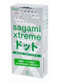 Презервативы Sagami Xtreme Type-E с точками - 10 шт. - Sagami - купить с доставкой в Грозном